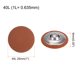 thumbnail image 2 of 10uds 40L Botones de costura Unique Bargains de metal Redondo 25mm Aleación Naranja, 2 of 5