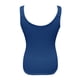 thumbnail image 4 of Playeras,Blusas y Tops,Ropa para Mujer Cropped Tank Top Camiseta de tirantes de encaje sin espalda informal sin mangas con estampado floral y cuello en V a la para mujer (Blue, S), 4 of 5