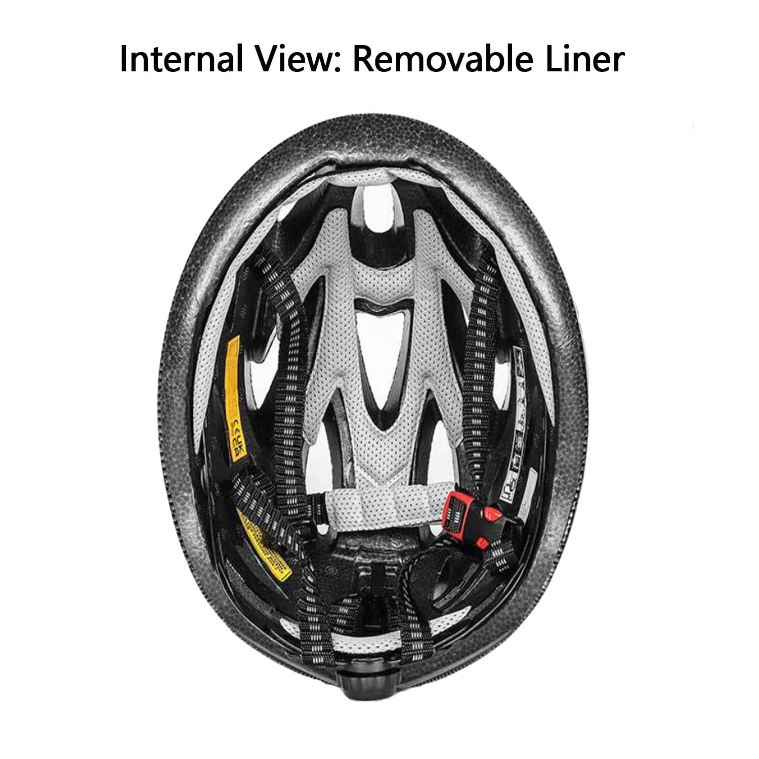 Mirov Adult bicycle helmet with rear LED light and removable magnetic visor, unisex (57–62 cm)