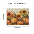 thumbnail image 3 of Autua Pumpkins Sunflowers Harvest Wall Art Halloween Canvas Living Room Bedroom Home Office Wall Decor 16x12in, 3 of 6
