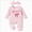 Red, variant on Newborn Newborn Baby Outfit World I'm Here Jumpsuit Long Sleeve Ruffle Knit Romper With Headband Footed Bodysuit Newborns Everyday Wear
