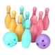 thumbnail image 5 of Juego de bolos infantil, juego familiar interactivo, pequeño y divertido para jugar en interiores. Incluye 10 bolos y 2 bolas. Ideal para fiestas,, 5 of 9