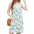 thumbnail image 1 of Vestidos de Verano Sin Mangas con Escote en V y Estampado de Flores XXL, 1 of 9