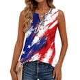 thumbnail image 4 of DORKASM 250 Year American Anniversary Tank Tops Square Neck Summer American 250th Anniversary Printed T Shirts American Birthday Sleeveless American Flag Clothes 2026 Vintage Shirts Red S, 4 of 5