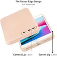 thumbnail image 3 of Case for iPhone 7 Plus iPhone 8 Plus, Slim Soft Liquid Silicone Phone Case with Tempered Glass Back Fashion Hand Strap Shockproof TPU Bumper Cover - Sand Pink, 3 of 15