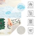 thumbnail image 3 of Yayeee Bath Rug for Bathroom Floor Non Slip Rectangle Fluffy Soft Absorbent Mat, 16"x24", Hand Drawn Christmas Stars, 3 of 7