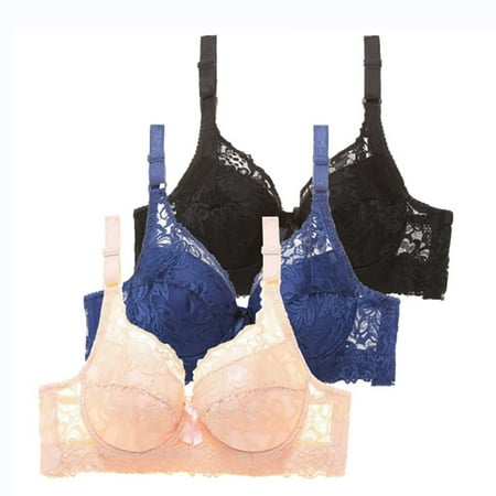 Pavied Minimizer Bras Bralettes for Women Feelingirl Bra High Support Bras For Women Adjustable Strap Full Coverage Up Bras Comfortable No Underwire Wireless Bras Seamless Bras Womens Bras Blue 46