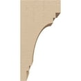 thumbnail image 3 of 4"W x 4"D x 8"H Wide Pescadero Rough Cedar Woodgrain TimberThane Corbel, Primed Tan, 3 of 6