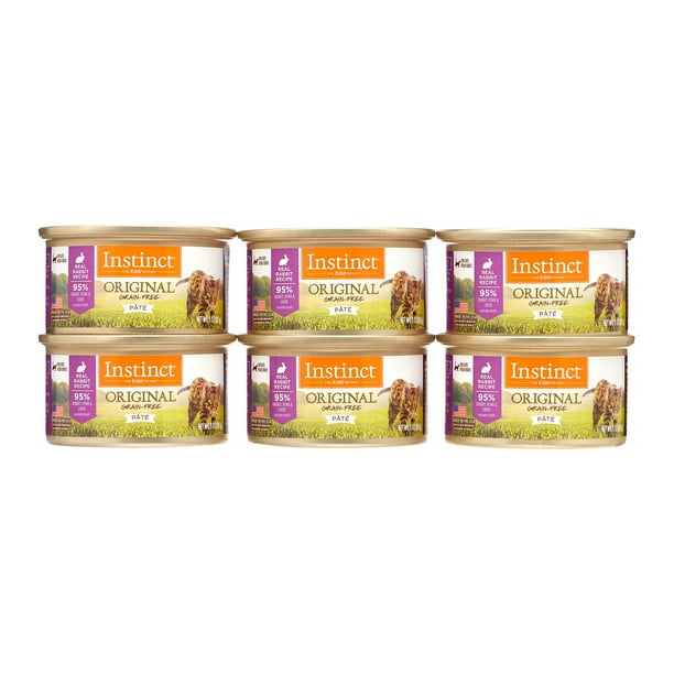 Instinct Original Grain Free Real Rabbit Recipe Natural Wet Canned Cat