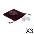 thumbnail image 1 of 3xDurable Sky Rune Exquisitos Dados De Adivinación Para Juegos De Mesa Juego De Dados Estilo 4 Con Bolsa, 1 of 7