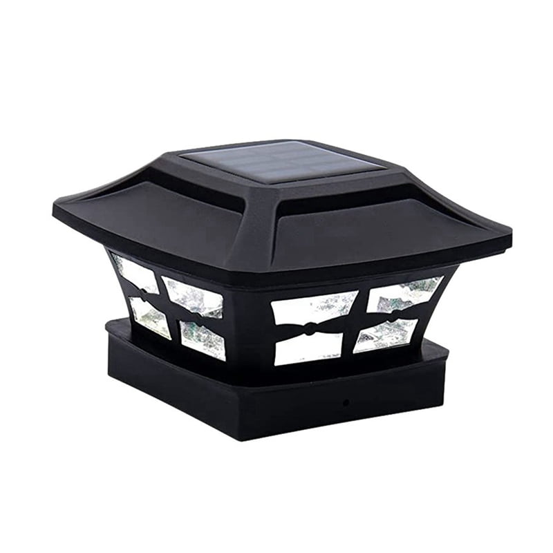 Solar Post Cap Lights 2 Lighting Modes LED Deck Fence Cap Lights for