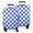 Blue And White, variant on Colorful Gradient Checkerboard Checkered Pattern Luggage Cover Fashion Suitcase Cover Baggage Covers Fit 25-28 Inch Luggage (Go Travel)