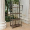 thumbnail image 2 of Pemberly Row 4 Tier 24" Bakers Rack in Antique Brown, 2 of 2