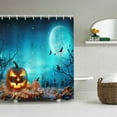 thumbnail image 2 of ZToonmas Halloween Shower Curtain Liner, Spooky Bathroom Shower Curtain, Waterproof Shower Curtain with 12 Hooks, 70" x 70", 2 of 5