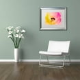 thumbnail image 3 of Trademark Fine Art "Poppy Gradient II" Canvas Art by Color Bakery White Matte, Silver Frame, 3 of 4