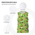thumbnail image 3 of Honeii Cute Green Frog print basktball shirt for men and women, Unisex basketball jersey for Theme party-Small, 3 of 6