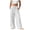 White, variant on larppty Wide Leg Linen Pants for Women Trendy Drawstring Waist Flowy Lounge Pant Loose Fit Dressy Palazzo Trousers with Pockets(White, XXXL)