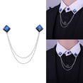 thumbnail image 2 of Misright Geometric Collar Clip Alloy Fashion Seamlessly Complements Business, 2 of 14