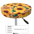 thumbnail image 2 of Bohemian Sunflower Round Bar Stool Seat Covers, Elastic Round Chair Cover Stool Seat Slipcover Bar Stool Cushions Round Pad for 12-14 inch, 2 of 5
