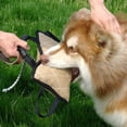 thumbnail image 4 of Almohada de lino resistente para mordeduras de perro, 3 asas, juguete de entrenamiento seguro para tirar, 4 of 5