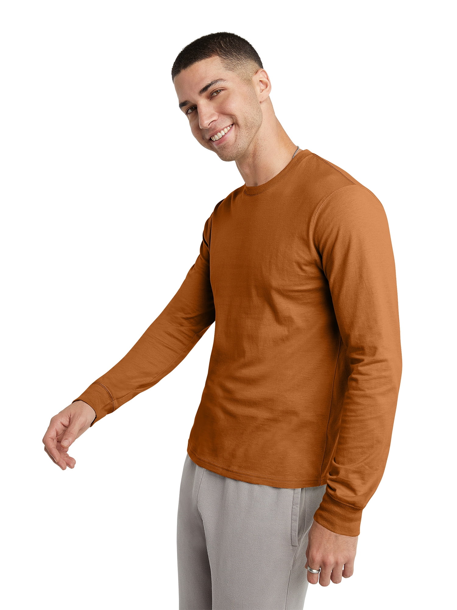 Hanes Originals Men's & Tall Men's Garment Dyed Long-Sleeve T-Shirt, Sizes S-4XLT