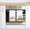 thumbnail image 3 of SPXUBZ Kitchen Towels, Black and White Buffalo Plaid Sunflower Truck Welcome to Our Home for Home Kitchen Decor Housewarming Gift Towel Set of 2, 3 of 5