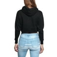 thumbnail image 2 of G-Style USA Women's Long Sleeved Crop Top Hoodie LH13118 - Black - 2X-Large, 2 of 8