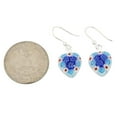 thumbnail image 6 of GlassOfVenice Murano Glass Millefiori Heart Earrings - Silver, 6 of 6