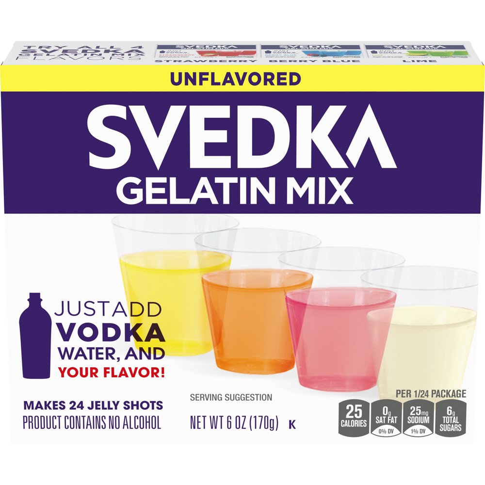 Svedka Just Add Vodka, Water & Your Flavor Unflavored Jelly Shots