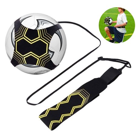 Soccer Trainer, Soccer/Football Kick/Throw Trainer Solo Practice Training Aid Control Skills Adjustable Waist Belt for Kids Adults, Fits Ball Size 3, 4, and