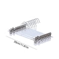 thumbnail image 4 of Percha Metal para Pantalones Antideslizante Ahorra Espacio Acero Inoxidable (blanco) 10 Uds., 4 of 7