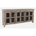 thumbnail image 3 of Jofran Rustic Shores 70" Coastal Distressed Acacia Six-Door Sideboard Cabinet, 3 of 9