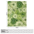 thumbnail image 4 of JRXY Soft Throw Blankets Flannel Warm Fuzzy Throw Blanket for Couch Bed Sofa, Lightweight and Warm Blanket for Bedroom, Compatible with Green Succulent Plants Blanket White, 4 of 6