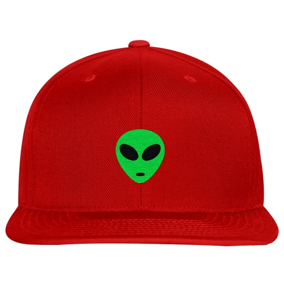 SNBCK Embroidered Green Alien-EM-0028-Red