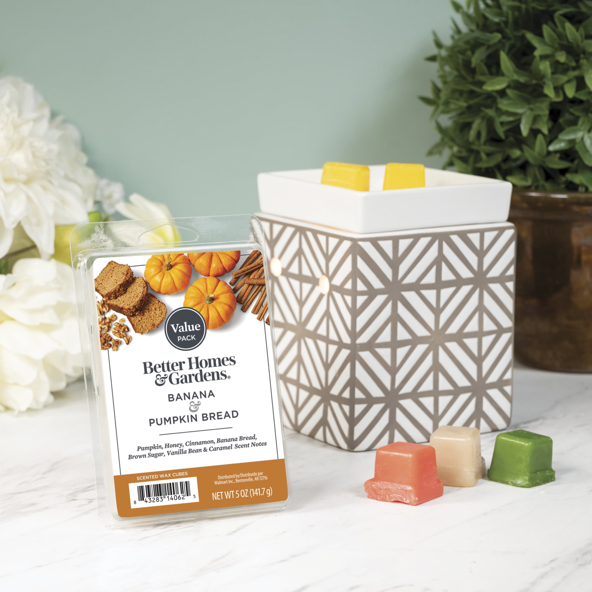 Banana Pumpkin Bread Scented Wax Melts, Better Homes & Gardens, 5 oz (Value)