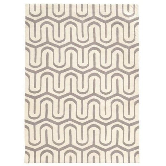 Hawthorne Collection 5' x 7' Hand Tufted Rug in Gray