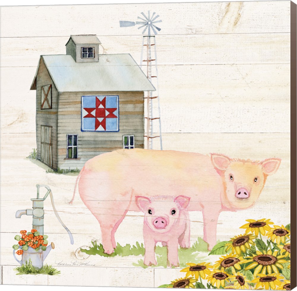 Life on the Farm III by Kathleen Parr McKenna, Canvas Wall Art ...