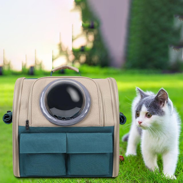 Bolsa de hombro para cápsula de Perro Yinane Portador de viaje Impermeable transpirable