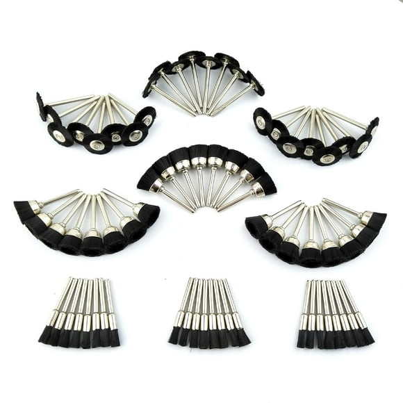 Juego de cepillos Merryland Bristle Brush Mini Nylon para Dremel, paquete de 72