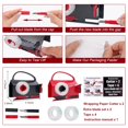 thumbnail image 2 of 2-in-1 Wrapping Paper Cutter & Tape Dispenser - Sliding Gift Wrap Roll Cutter Tool with 4 Tapes & Replacement Blades - Safe & Precise Cutting for Chr, 2 of 7