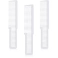 thumbnail image 1 of Potchen 3 piezas Clipper corte peine peinado peine barbero mezcla peinado peine resistente al calor peines de corte de pelo para barberías hogares hombres y mujeres (blanco), 1 of 3