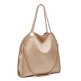 thumbnail image 4 of Bolso de mano de microfibra ecológico con cadena trenzada retro de diseñador Bolso de hombro multifuncional de gran capacidad de nueva moda para mujer, 4 of 5