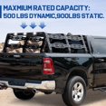 thumbnail image 6 of COMNOVA AUTOPART 23" Bed Rack Compatible with 09-25 Ford F150/ 09-25 Dodge Ram 1500/04-25 Nissan Titan Titan XD/14-25 Chevy Silverado , for Without Factory Bed Rails and Tonneau Bed Cover., 6 of 10
