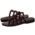 thumbnail image 6 of Holy Land Market Men/Women Biblical Jesus Leather Sandals/Slides From Jerusalem (Mariam Style I) (35 M EU), 6 of 6