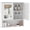 White, variant on 23 Inch Medicine Cabinet for Bathroom, Over Toilet Wall-Mounted Storage Cabinet with Adjustable Shelf, Waterproof MDF Cabinet for Bathroom Organization