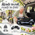 thumbnail image 4 of Ecomobi 4 Wheel Foldable Mobility Scooter for Senior with Removable Dual Lithium Battery, 41 lbs Lightweight Powered Wheelchair for Adult,300 lb Capacity,Travel Scooter for Elderly,Gray, 4 of 9