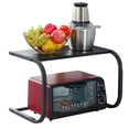 thumbnail image 1 of Toaster Oven Shelf, Countertop Microwave Oven Rack 2 Tier High Load Capacity Thickened Carbon Steel Space Riser  for Cutlery, 1 of 7