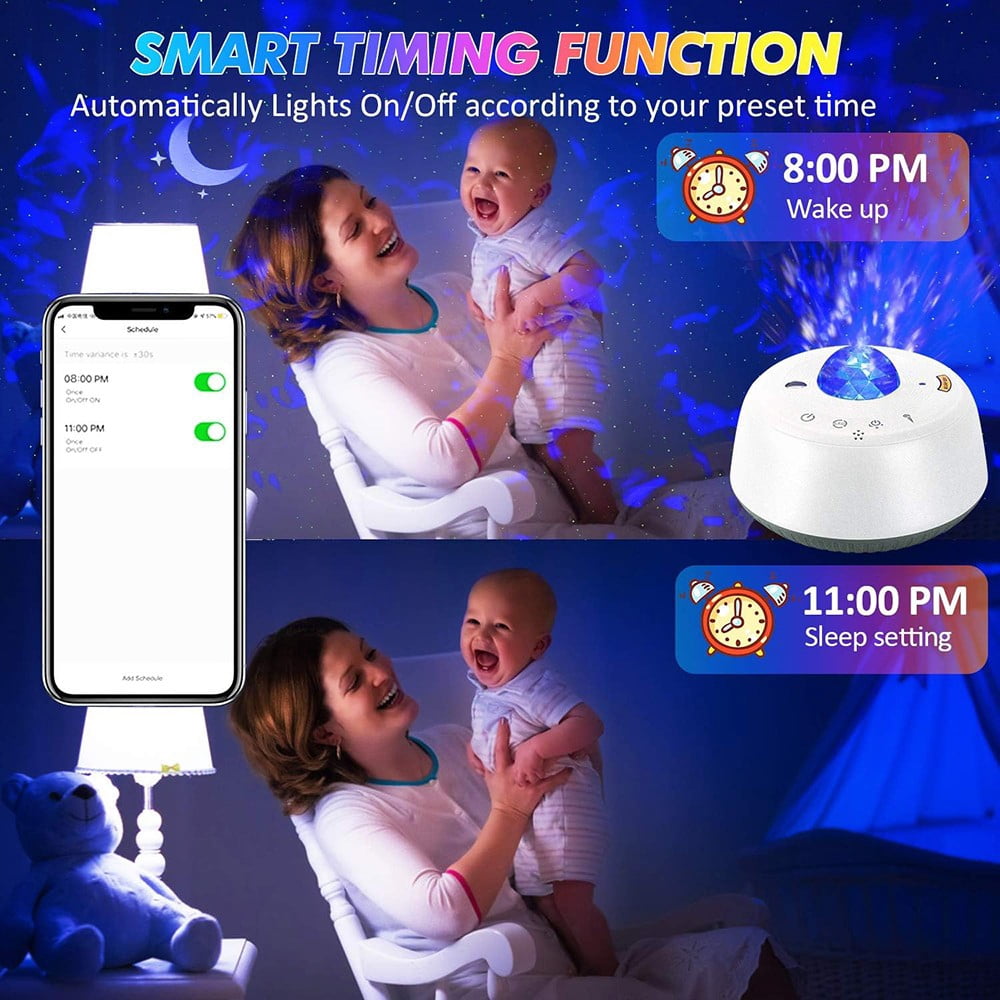 Galaxy Projector Smart Night Light with Alexa for Baby Kids Adult Bedroom Party