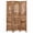 Rustic Brown, variant on Giantex 67in 3 Panel Wooden Room Divider Privacy Screen with Cutout and Louver Brown