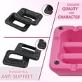 thumbnail image 4 of Signature Fitness Adjustable Aerobic Step Platform with 4 Risers, Non-Slip Stepper for Home Gym Workouts – 16", 28", 43", Pink/Blue/Gray, 4 of 5